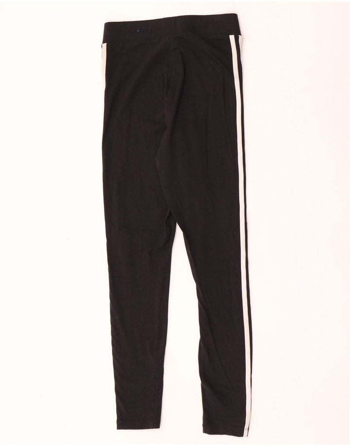 Adidas Dame Leggings UK 8 Small Black Bomuld