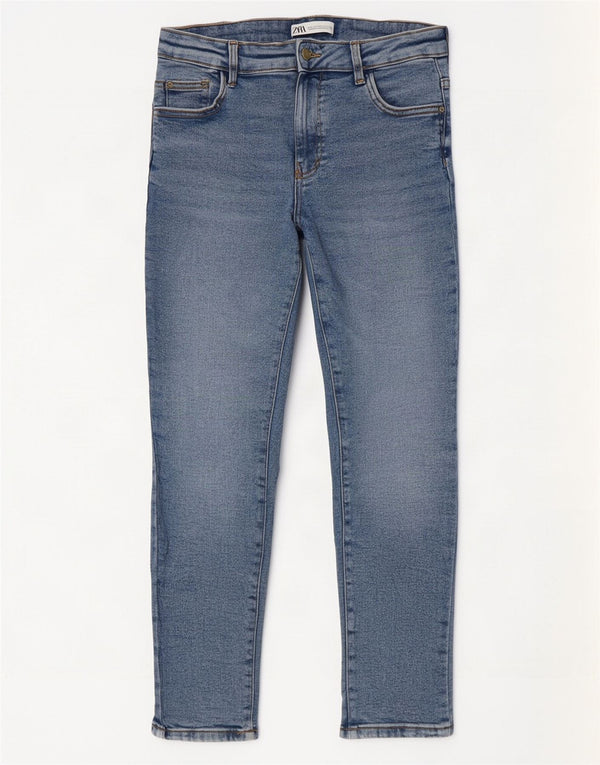 Zara Womens Skinny Jeans EU 42 Large W32 L26 Blue Cotton