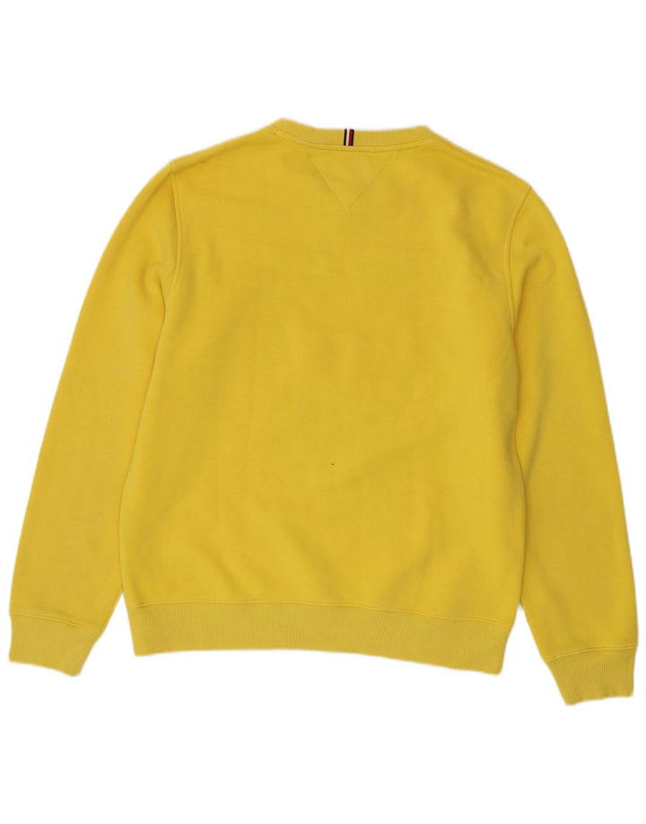 Tommy Hilfiger Herre Grafisk Sweatshirt Jumper Medium Gul Bomuld