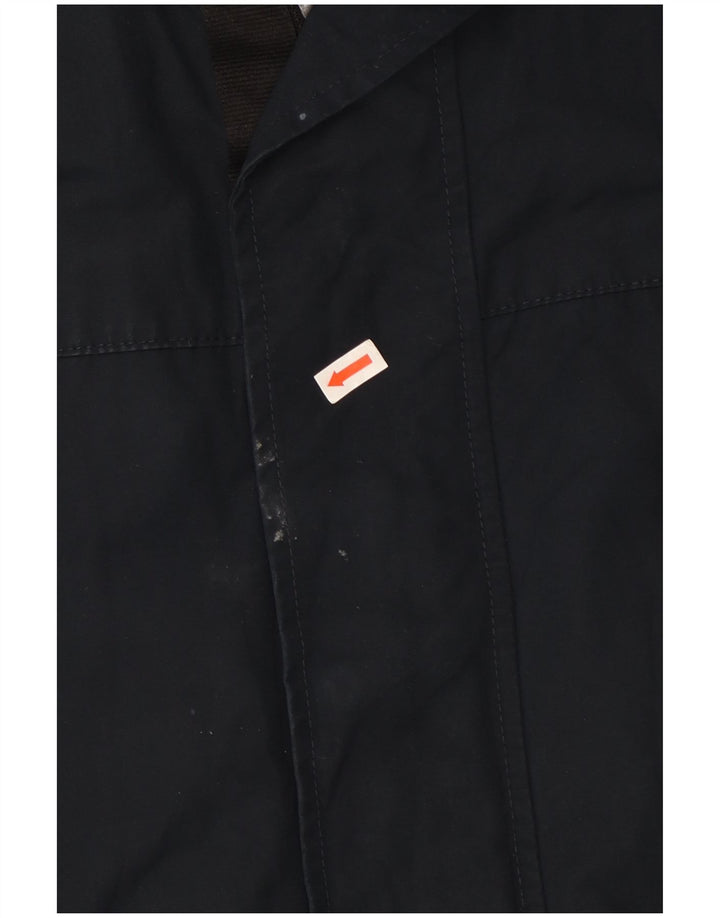 Marks & Spencer Herre Hooded Utility Jacket UK 38 Medium Navy Blue Cotton