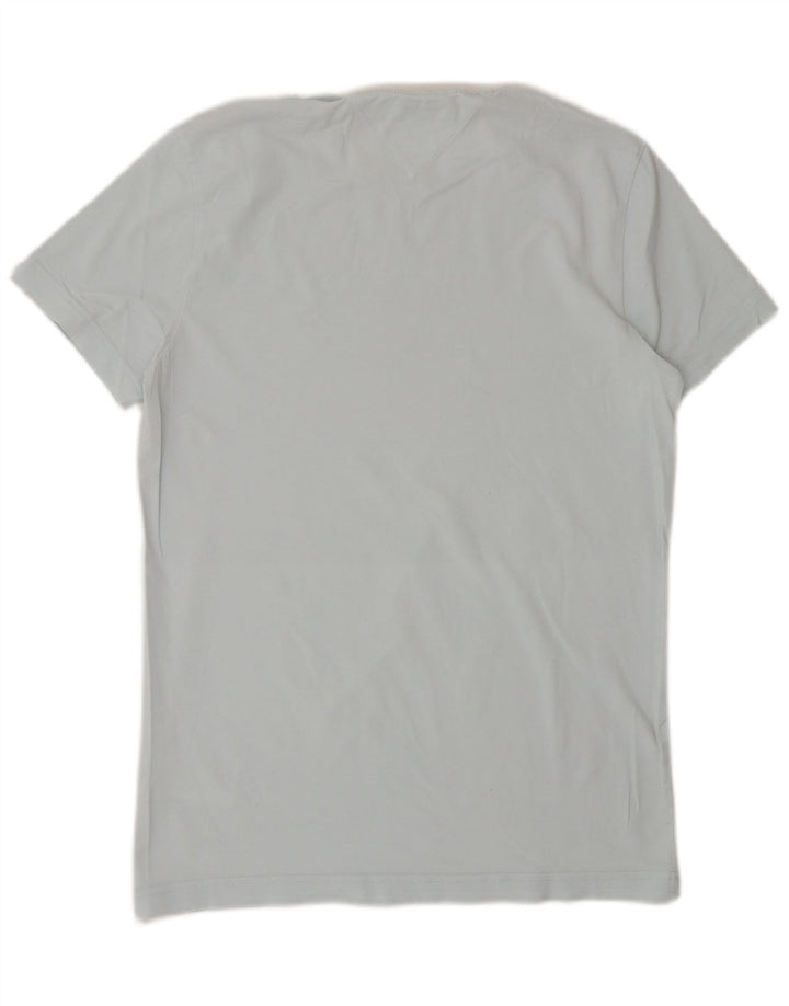 TOMMY HILFIGER Herre Extra Slim T-Shirt Top Lille Blå Bomuld