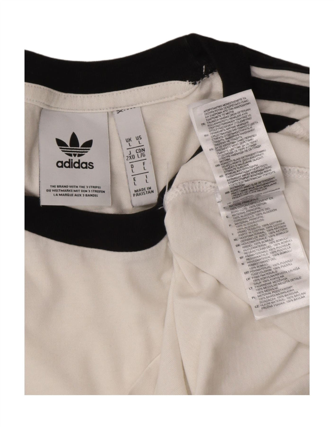 Adidas Herre T-Shirt Top Stor Hvid Bomuld