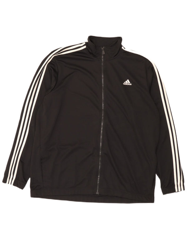 Adidas Herre Regular Fit Træningsdragt Top Jakke 2XL Sort Sports
