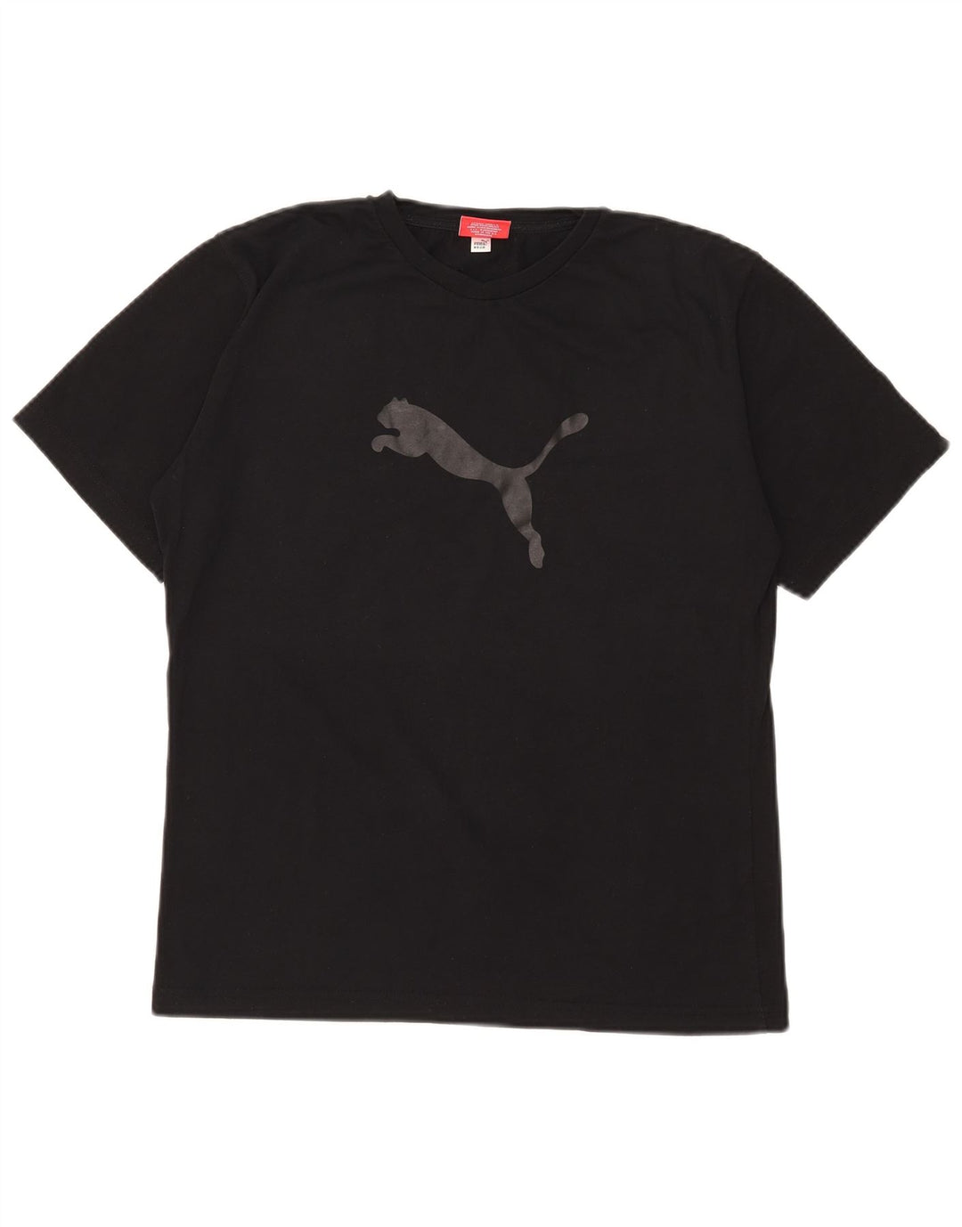 Puma Grafisk T-Shirt Top UK 12 Medium Sort Polyester