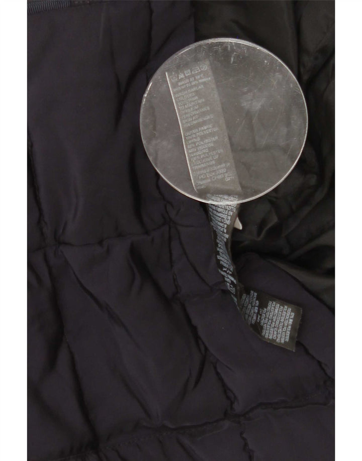 Marks & Spencer Polstret hættejakke til kvinder UK 12 Medium Navy Blue