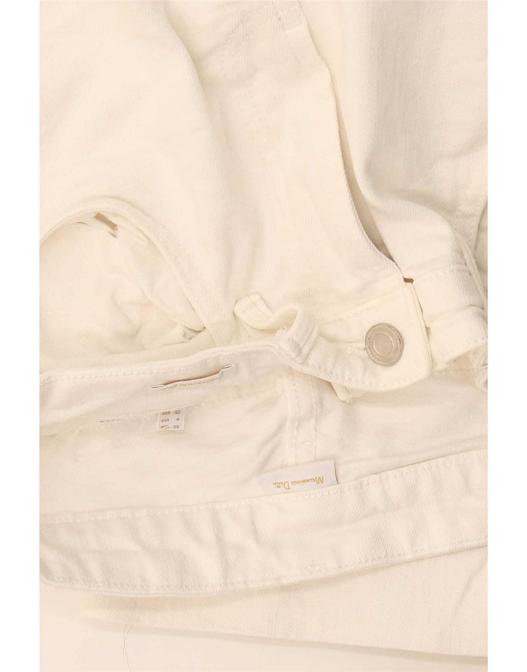 Massimo Dutti Dame Cropped Jeans EU 40 Medium W30 L24 Hvid