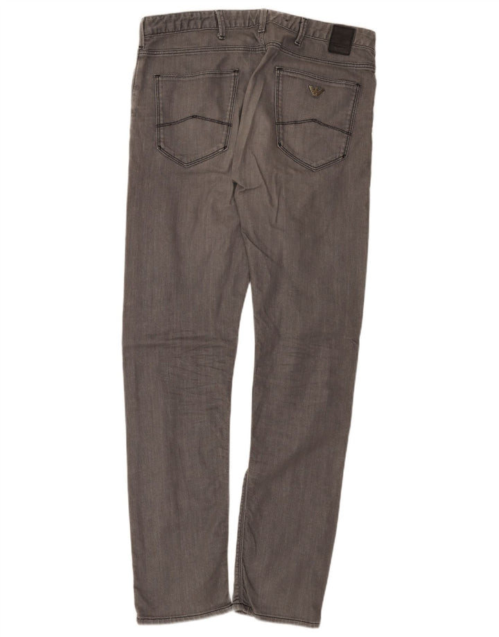 Armani Herre Slim Jeans W34 L32 Grå Bomuld