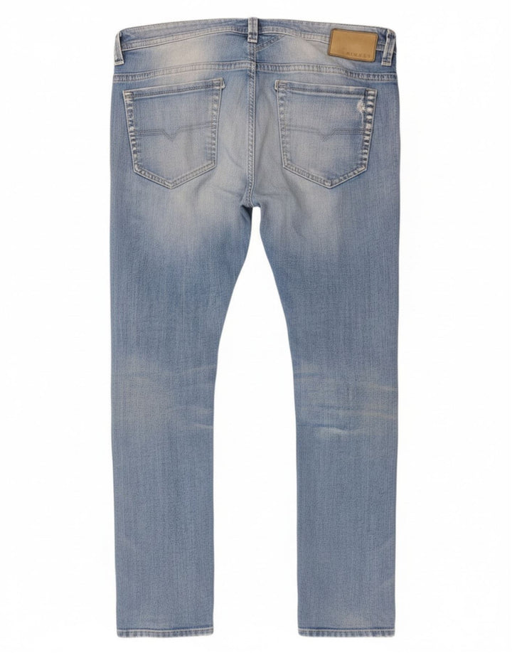 Diesel Herre Thavar Slim Jeans W34 L32 Blå Bomuld