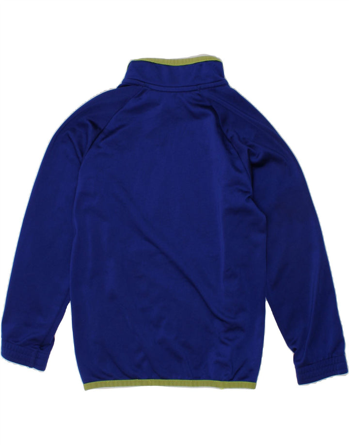 ADIDAS Boys Graphic Tracksuit Top Jacket 5-6 Years Blue Polyester Vintage Adidas and Second-Hand Adidas from Messina Hembry 