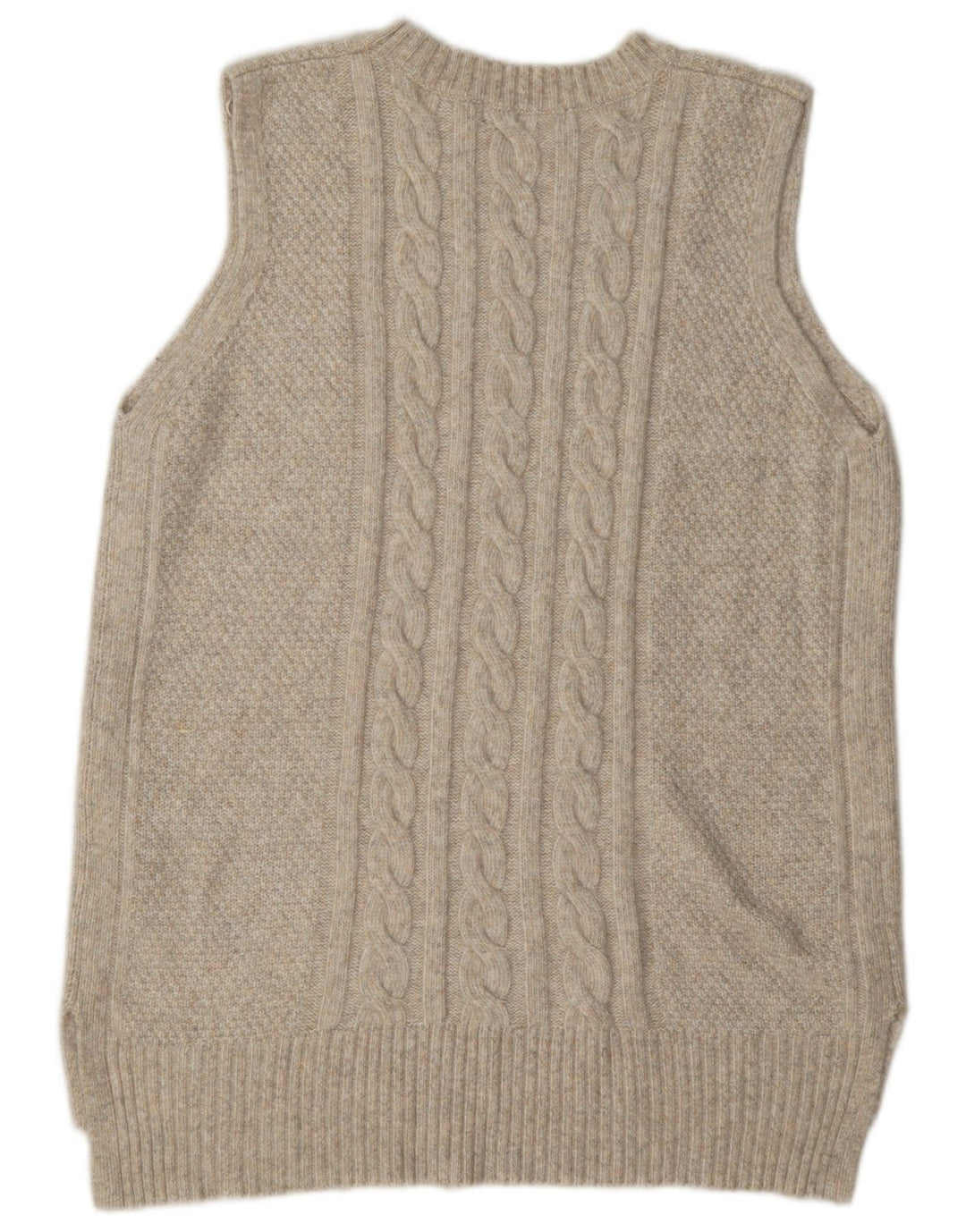 Marks & Spencer Dame Oversized Vest Tank Top UK 14 Medium Beige Polyester