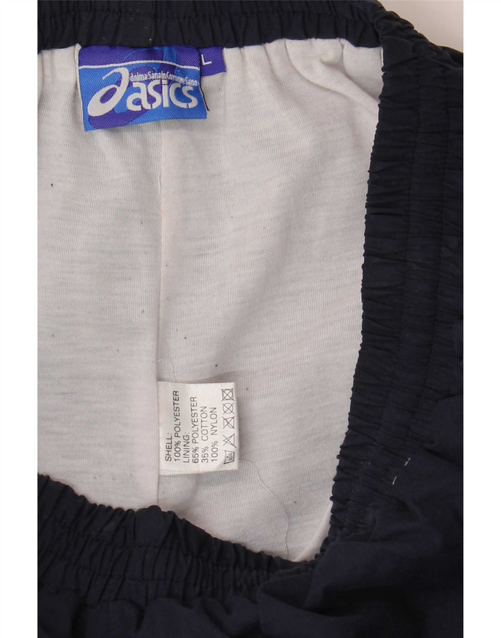 Asics Herre træningsdragt Bukser Joggers Large Navy Blue Polyester