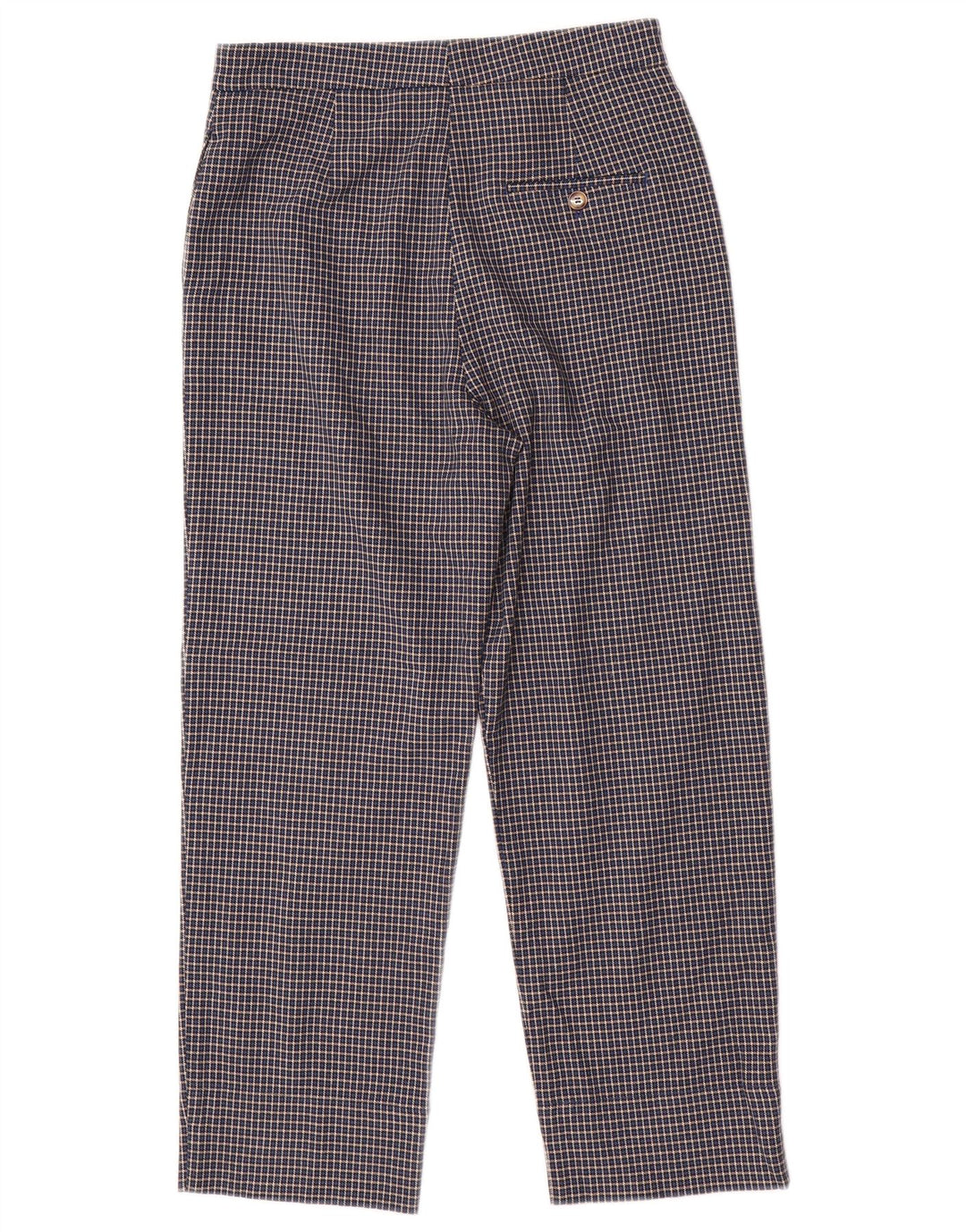 Marks & Spencer Womens Cropped Trousers UK 10 Small W28 L25 Blue