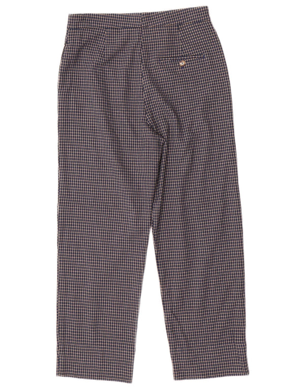 Marks & Spencer Womens Cropped Trousers UK 10 Small W28 L25 Blue