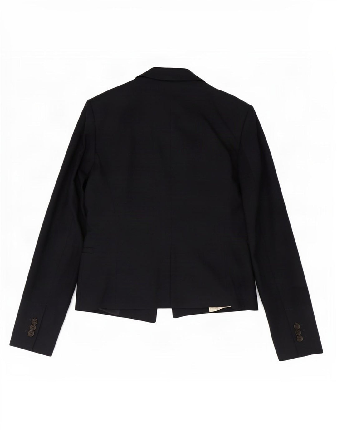 Zara Dame 1 Knap Blazer Jacket UK 12 Medium Navy Blue Bomuld