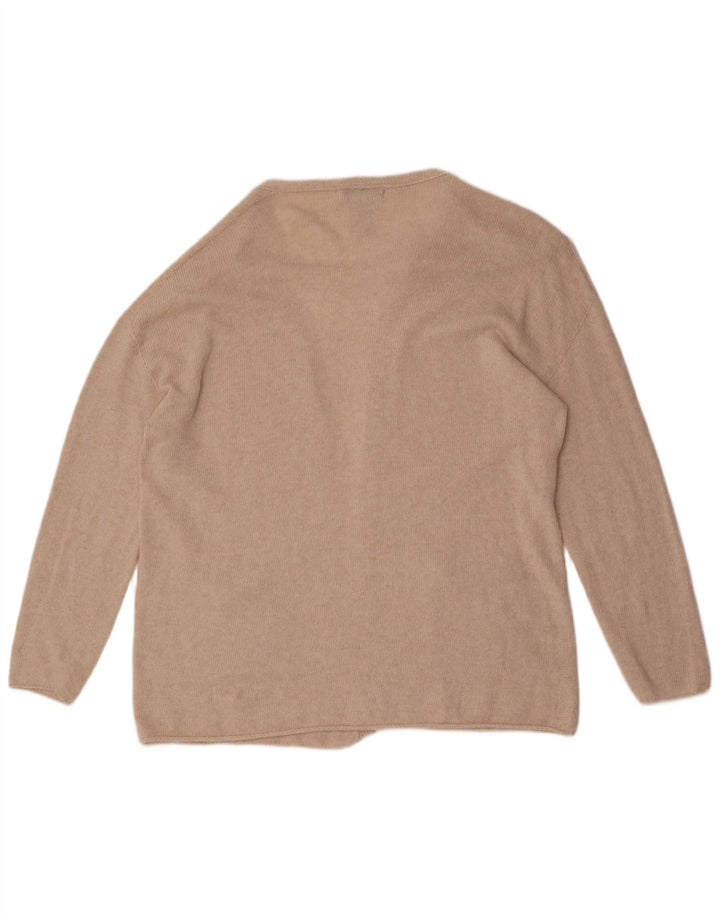 Replay Womens Open Cardigan Sweater UK 16 Large Off White Uld