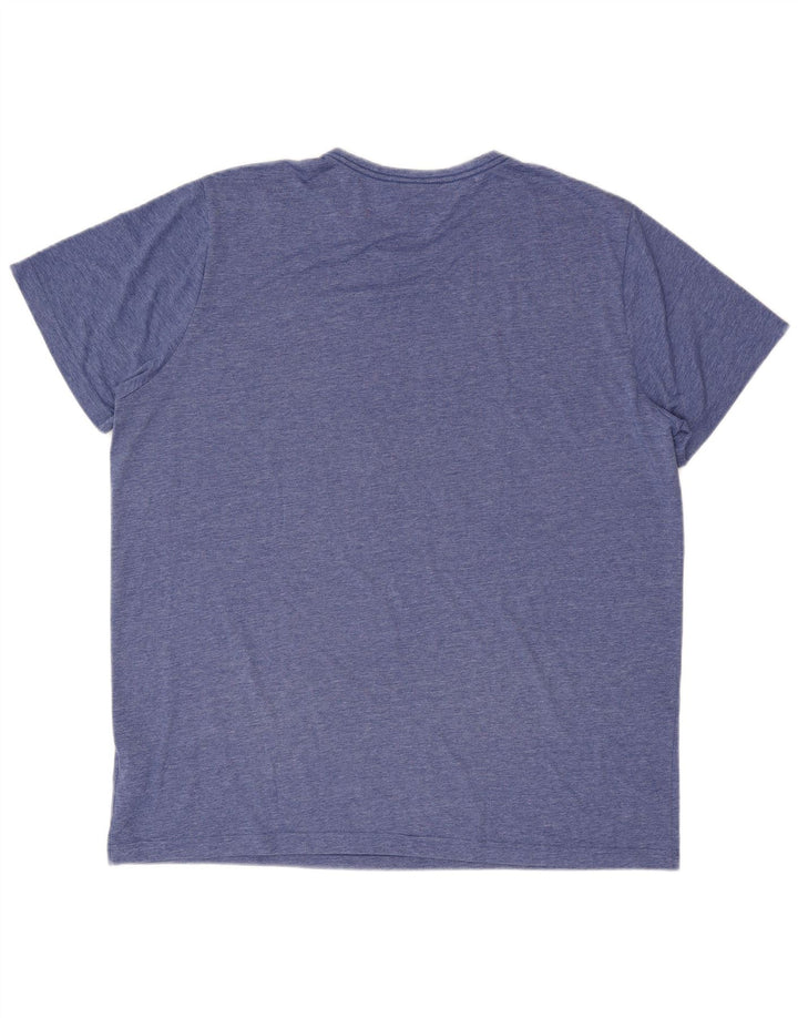 Puma Herre grafisk T-shirt Top 2XL Blå Flecked Polyester