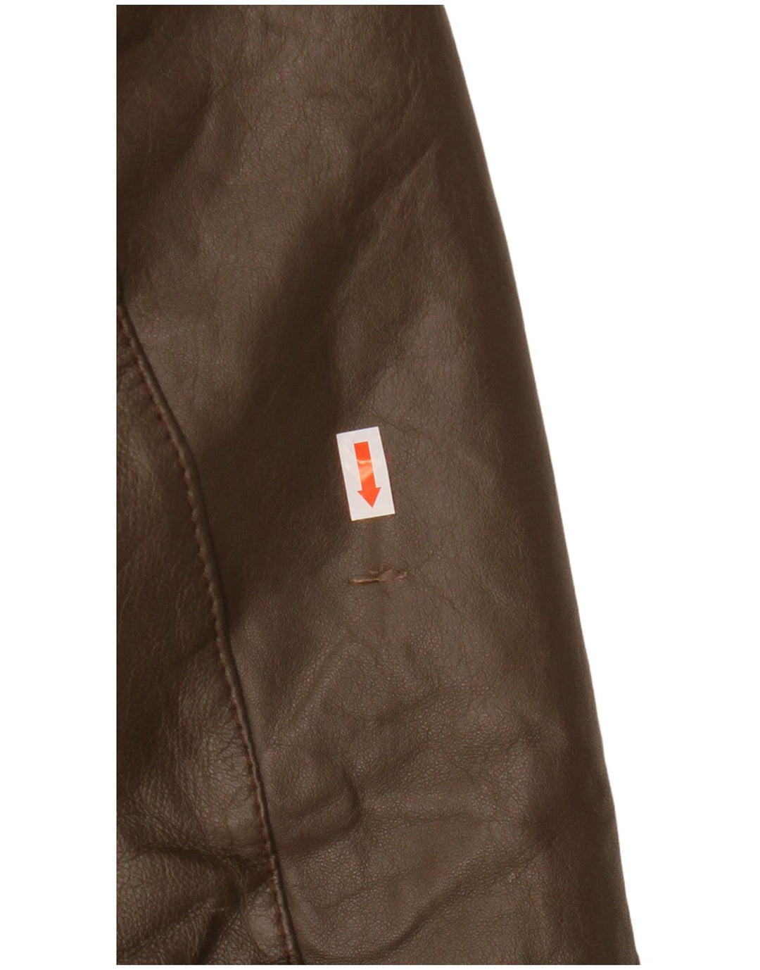 VINTAGE Læderjakke til mænd UK 38 Medium Brun Læder