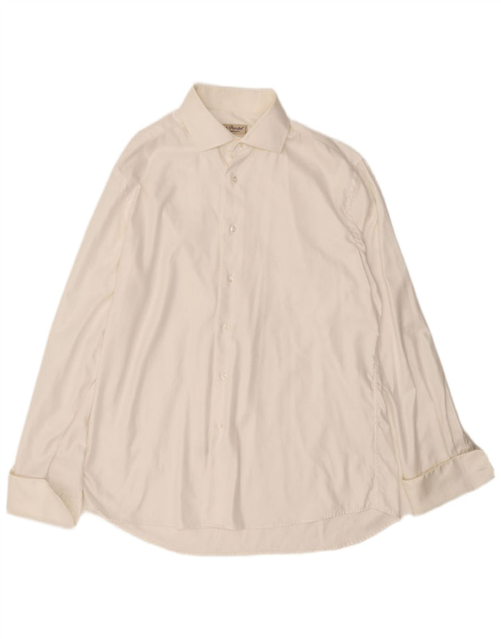VINTAGE Herreskjorte str. 41 Medium Off White Bomuld