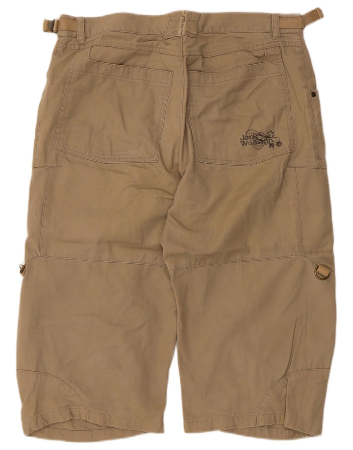 Jack Wolfskin Herre Cargo Bermuda Shorts W33 Stor Beige Bomuld
