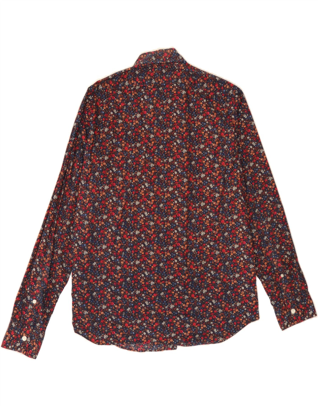 J. CREW Mens Slim Shirt Medium Multicoloured Floral Cotton Vintage J. Crew and Second-Hand J. Crew from Messina Hembry 