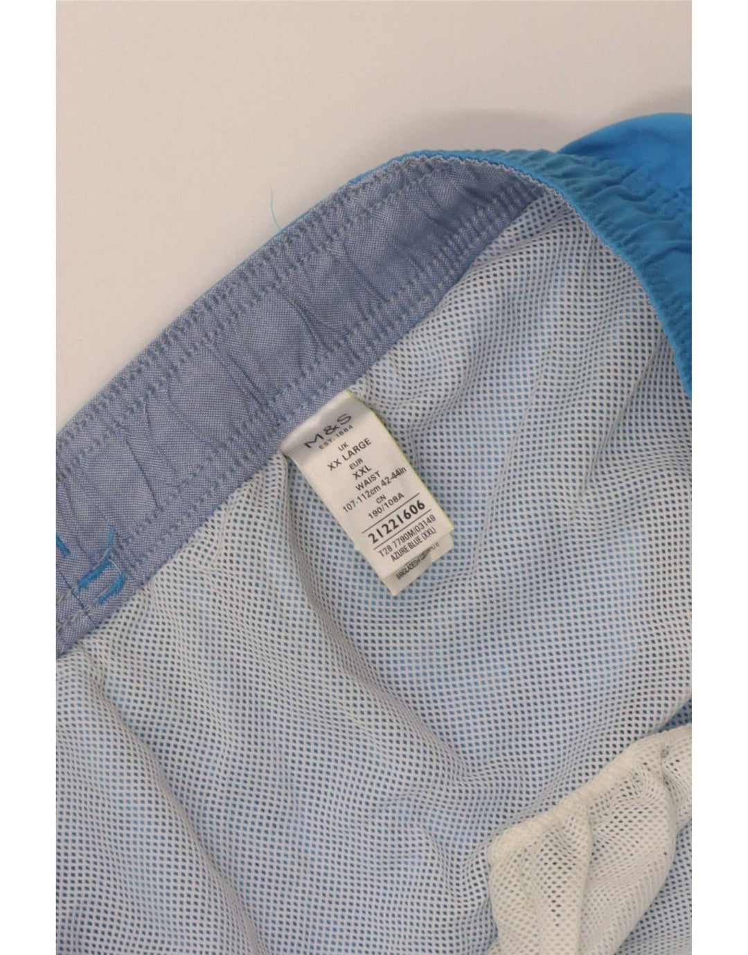 Marks & Spencer Badeshorts til mænd 2XL blå polyester