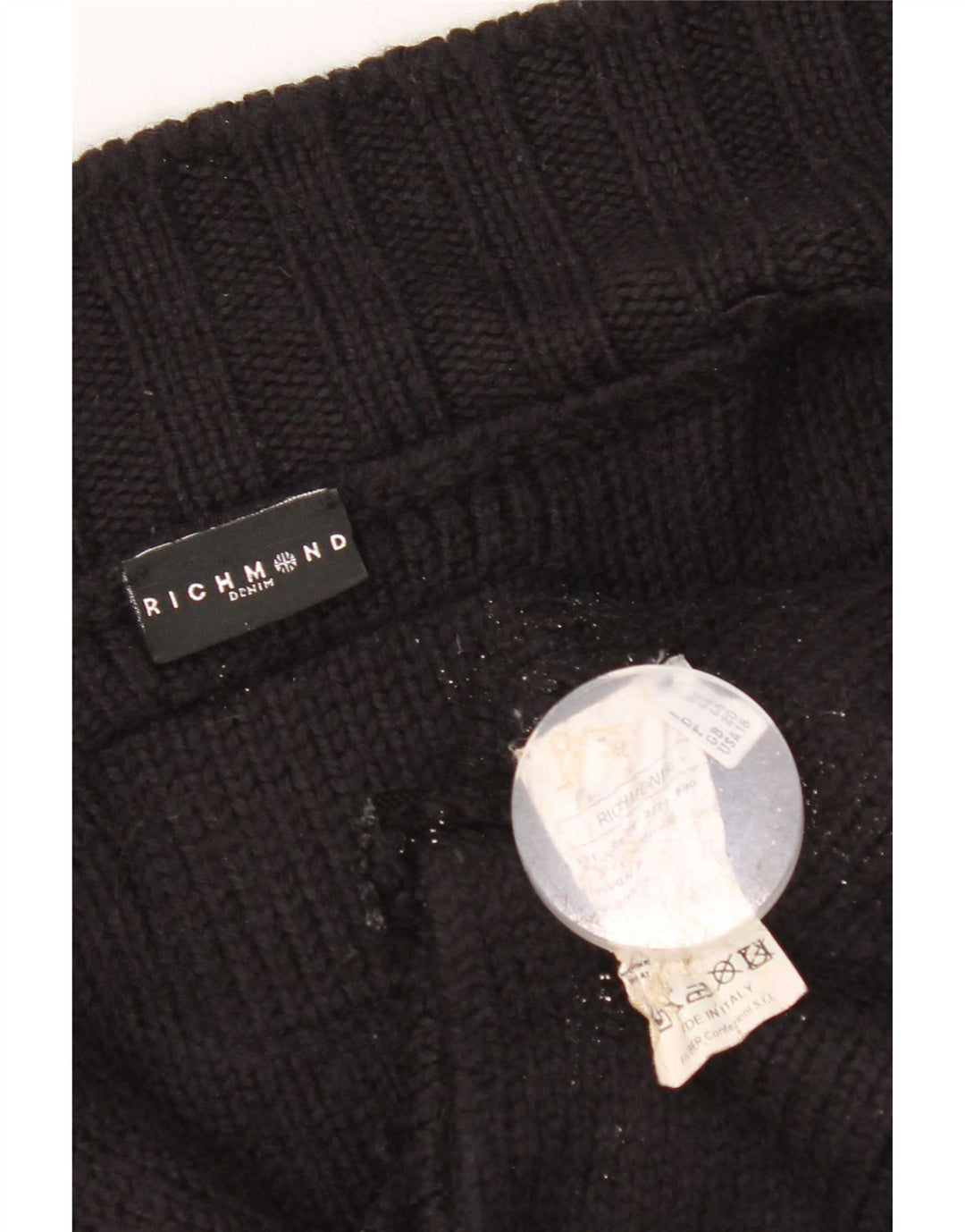 Richmond Dame Cardigan Sweater UK 20 2XL Sort Uld