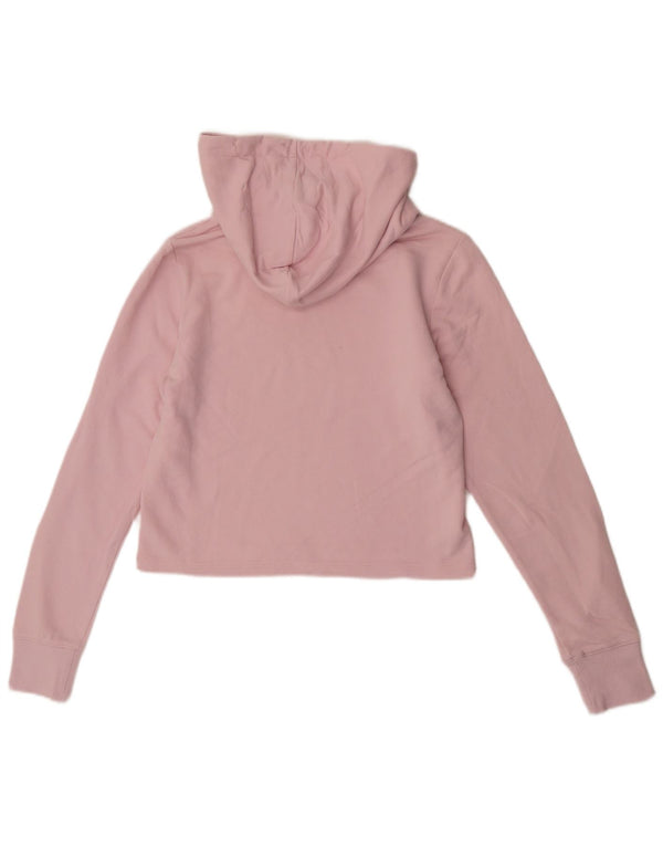 Champion Dame Crop Hoodie Jumper UK 6 XS Pink