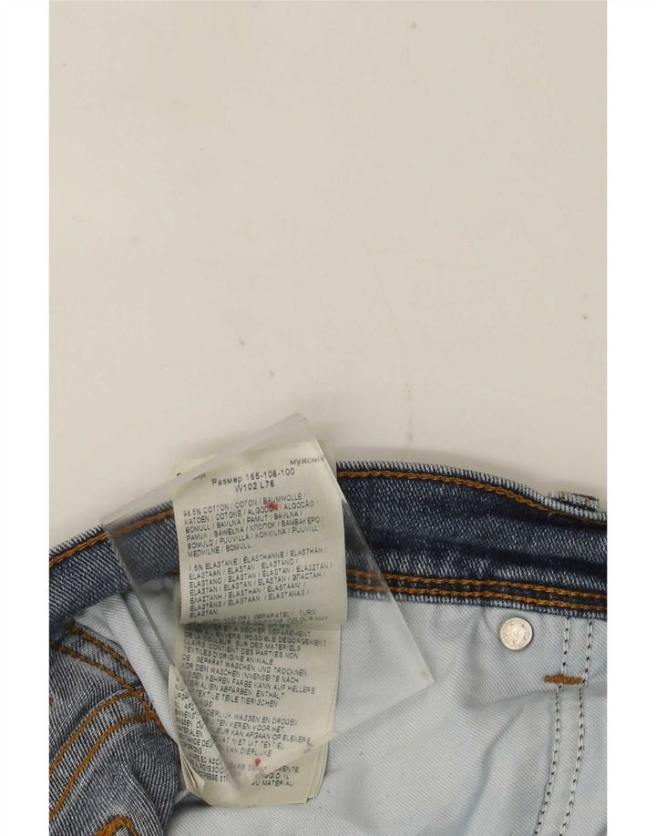 Wrangler Herre Texas Straight Jeans W40 L30 Blå Bomuld