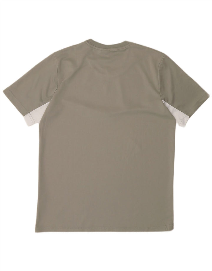 Nike Herre Dri Fit T-shirt Top Medium Grey Colourblock Polyester