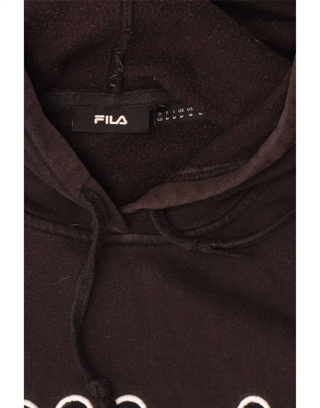 Fila Grafisk hættetrøje til mænd mellem sort bomuld
