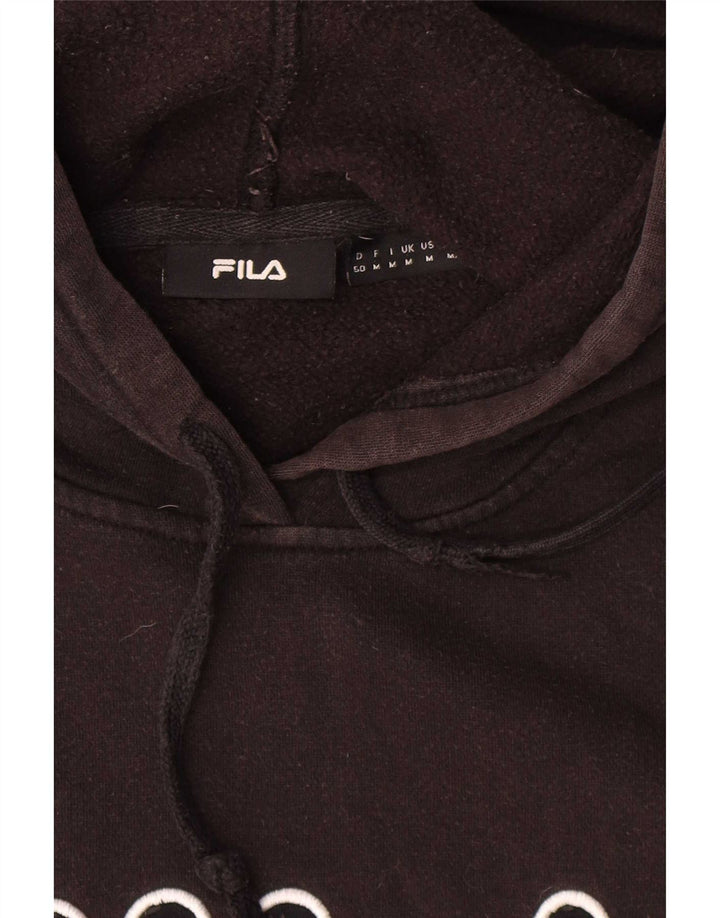 Fila Grafisk hættetrøje til mænd mellem sort bomuld