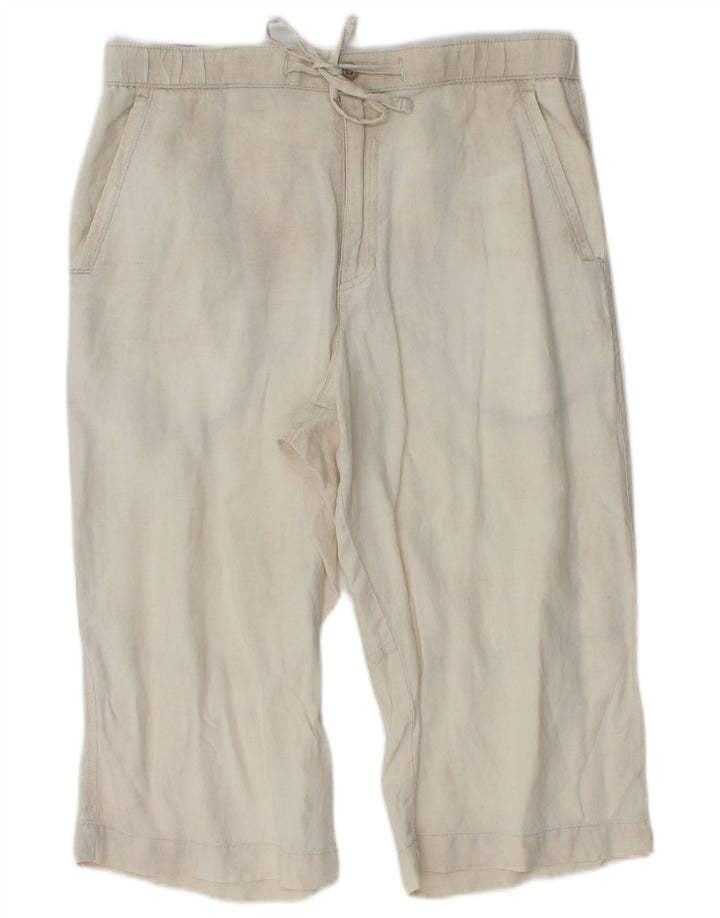 MARKS & SPENCER Herre Blue Harbor Bermuda Shorts W32 Medium Beige Linned