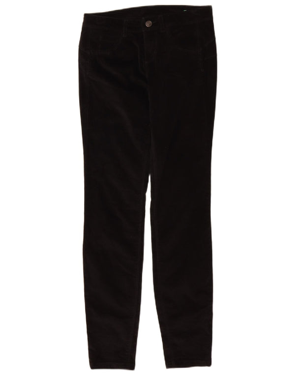 BENETTON Dame Slim Corduroy Bukser W26 L29 Sort
