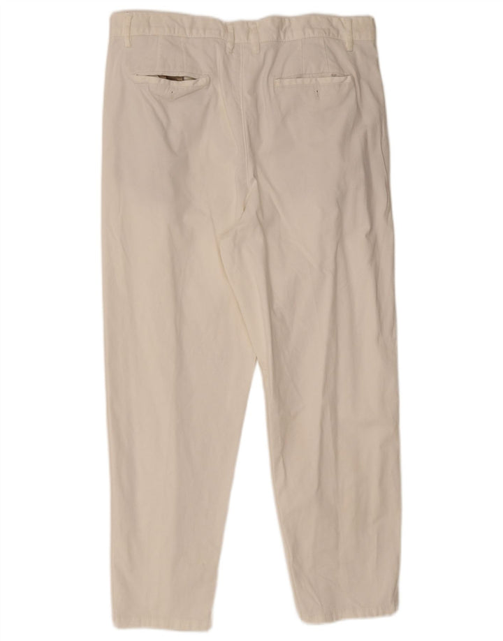Zara Herre Pegged Chino Bukser EU 44 Large W34 L26 Hvid