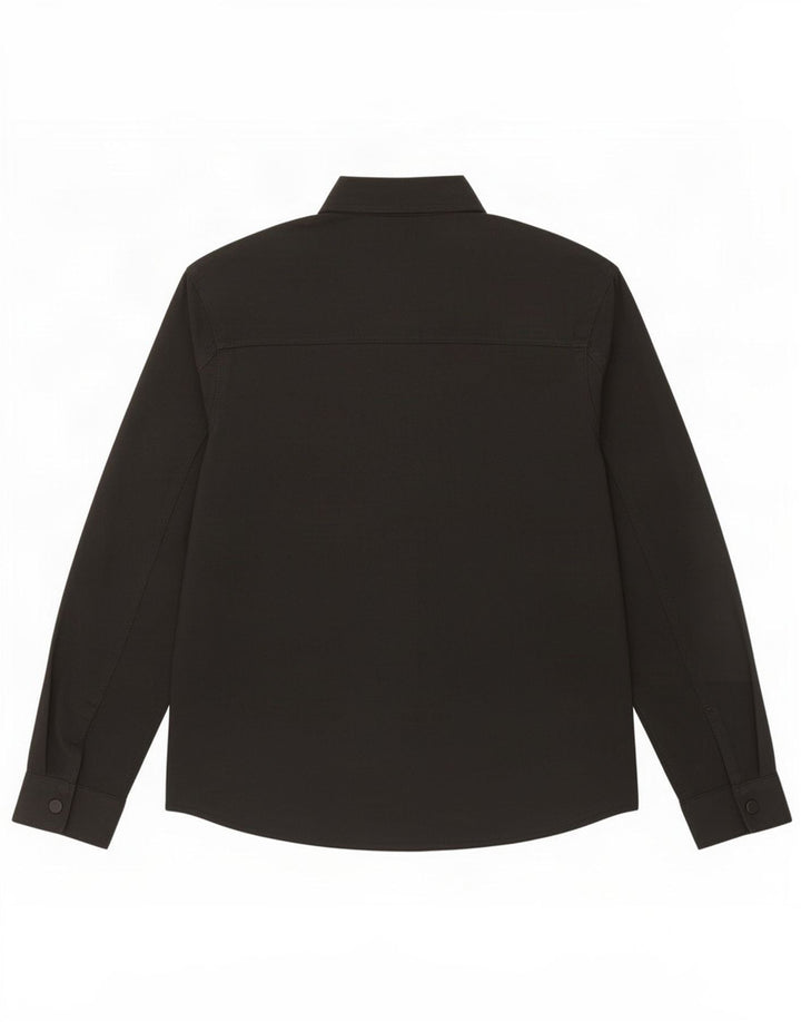 Zara Herre Overshirt Skjorte Lille sort polyester