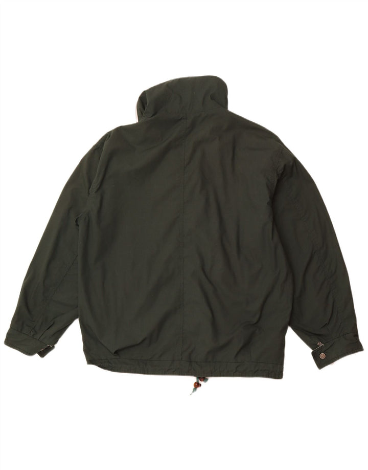 Medvirkende Herre Loose Fit Vendbar Hættejakke UK 38 Medium Beige Bomuld