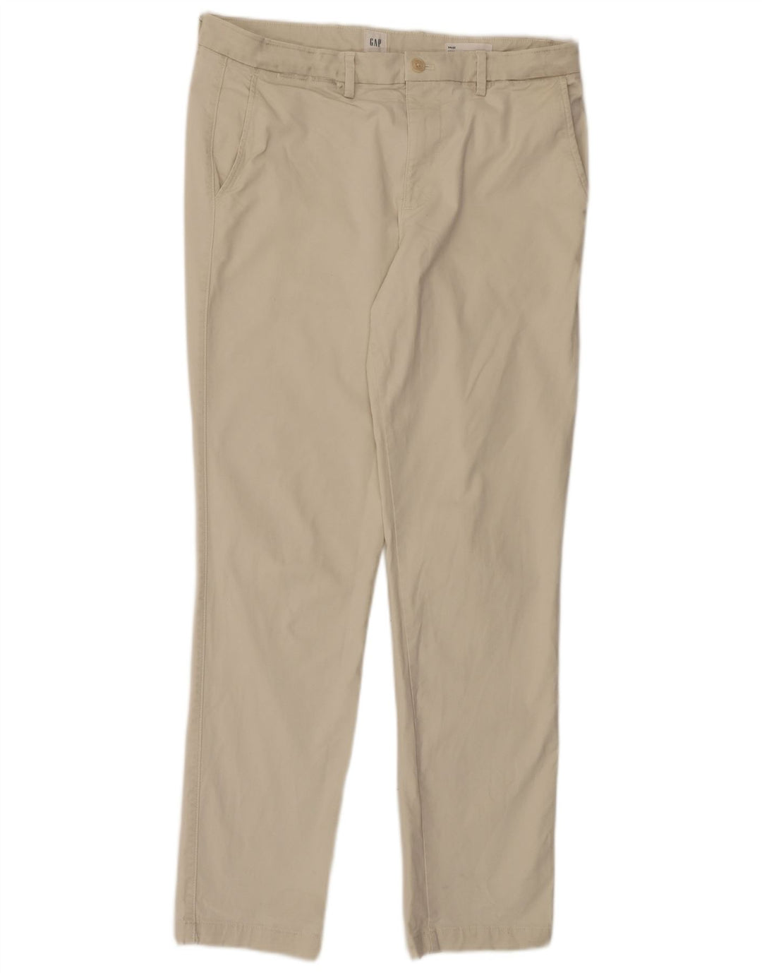Gap Herre Slim Chino Bukser W34 L32 Off White Bomuld