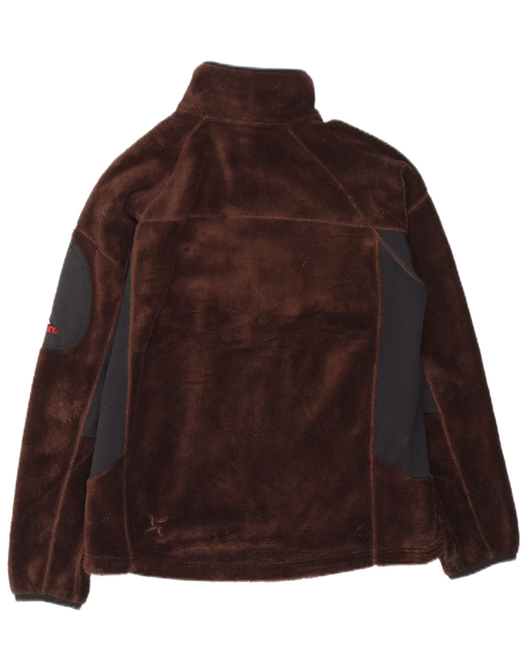 McKinley Dame grafisk fleecejakke UK 12 Medium Brown Colourblock