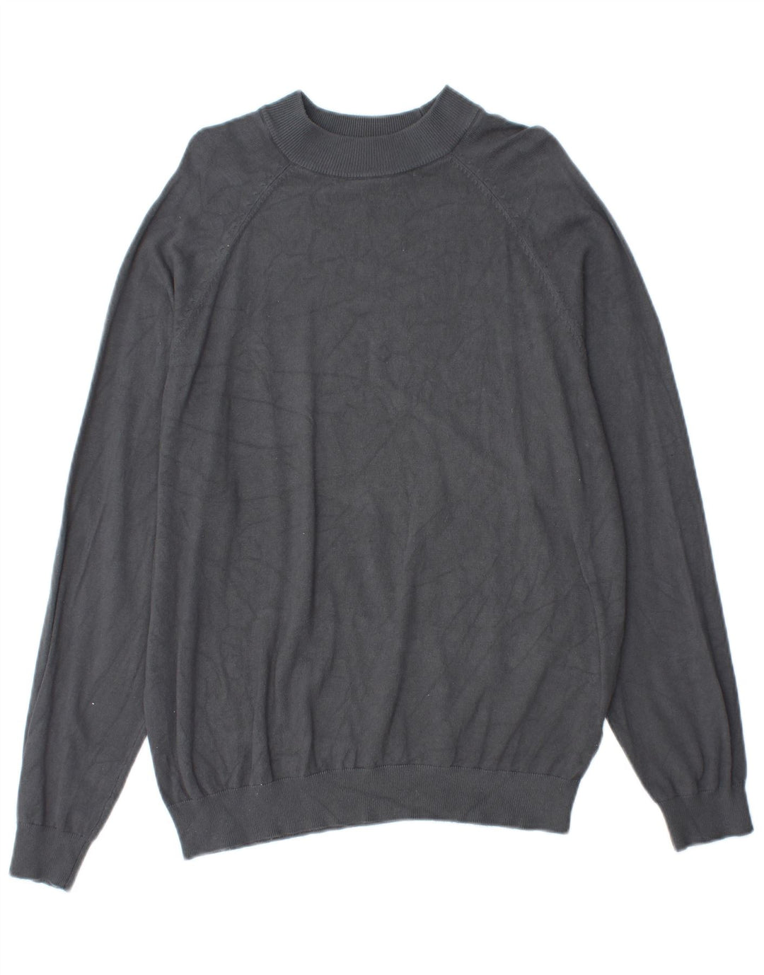 Zara Dame Turtle Neck Jumper Sweater UK 14 Medium Grey Viscose