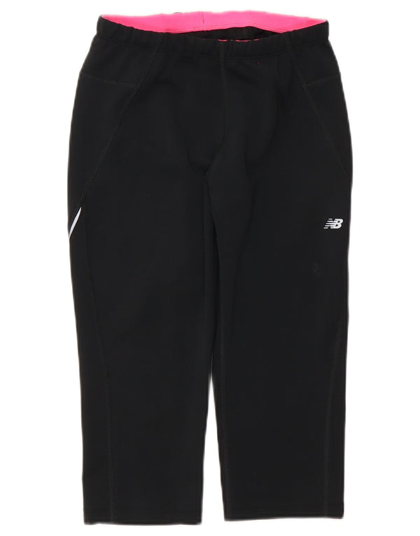 New Balance Dame Capri Træningsdragt Bukser UK 12 Medium Sort Polyester