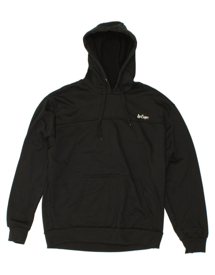 LEE Womens Hoodie Jumper UK 16 Large Black Polyester Vintage Lee and Second-Hand Lee from Messina Hembry 