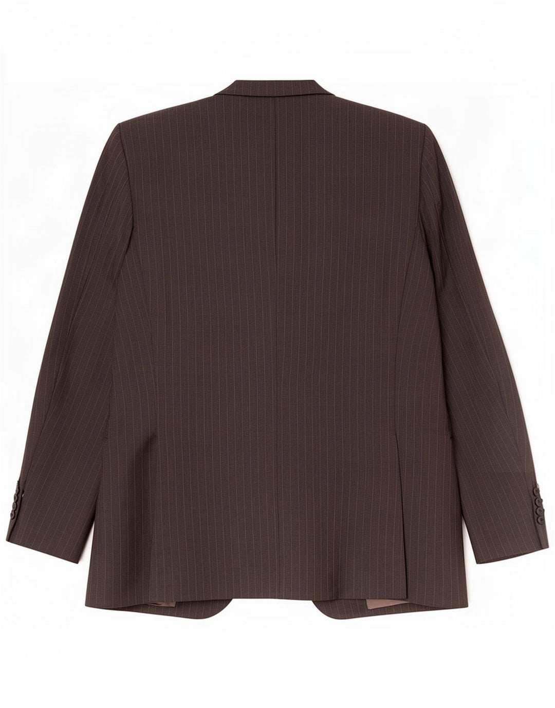 Trussardi Herre 3-knaps blazerjakke IT 52 XL Gråstribet Virgin Wool