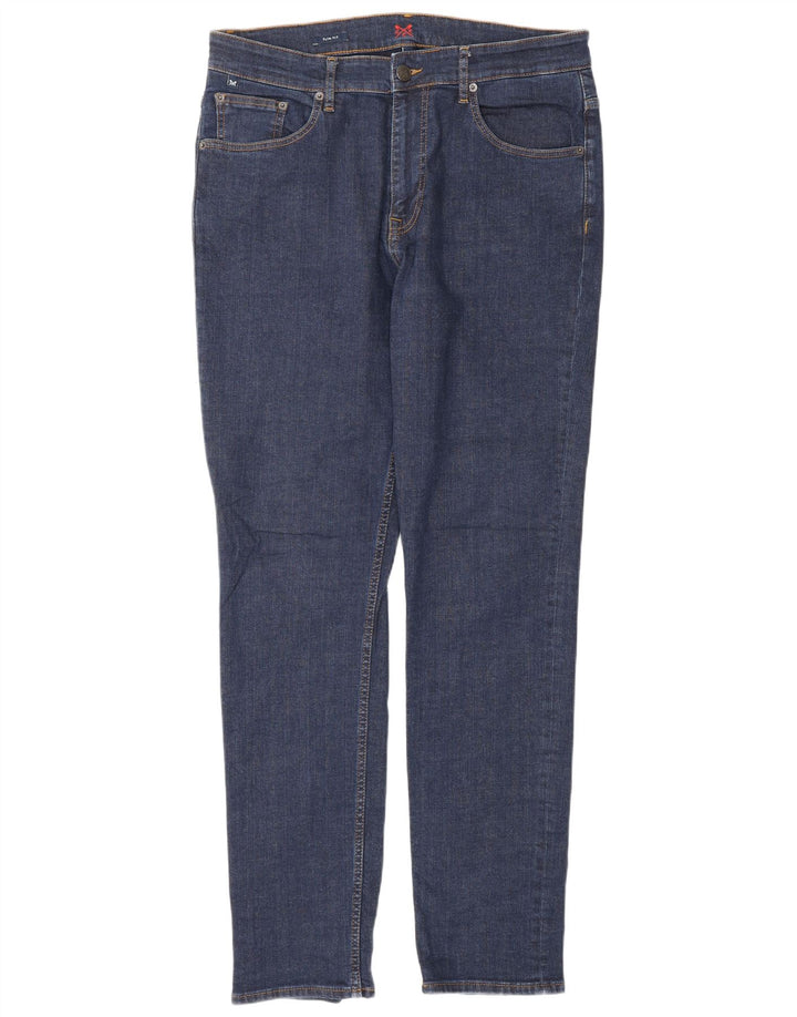 CREW CLOTHING Womens Slim Jeans W36 L32 Navy Blue Cotton