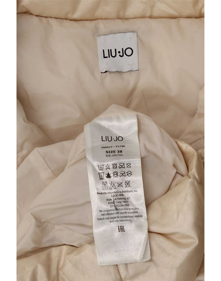 Liu Jo Polstret Frakke IT 38 XS Off White Polyamid til kvinder