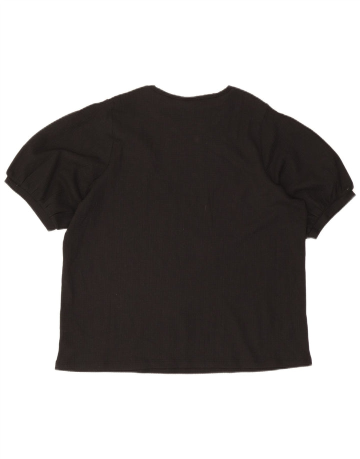 Marks & Spencer Damebluse Top UK 18 XL Sort Polyester