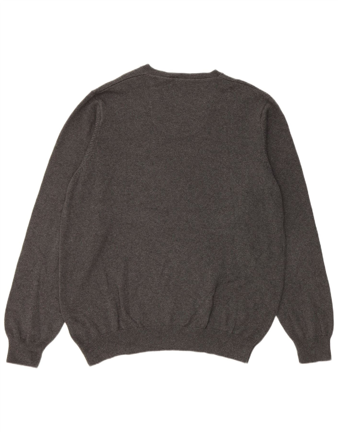 Marks & Spencer Herre Regular Fit V-hals sweater Stor grå bomuld