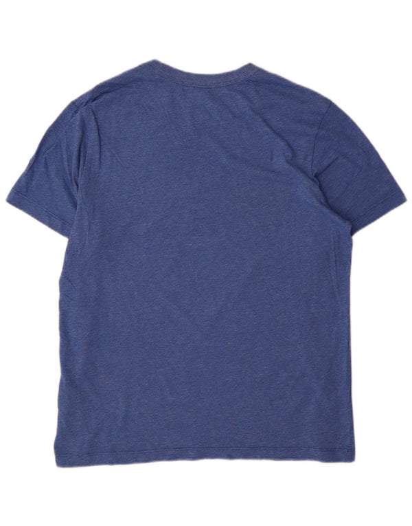 Nike Herre Dri Fit T-shirt Top Medium Blue Flecked Bomuld