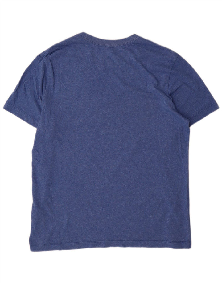 Nike Herre Dri Fit T-shirt Top Medium Blue Flecked Bomuld