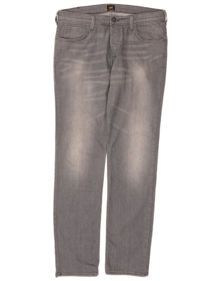 LEE Herre Powell Slim Jeans W34 L34 Grå Bomuld