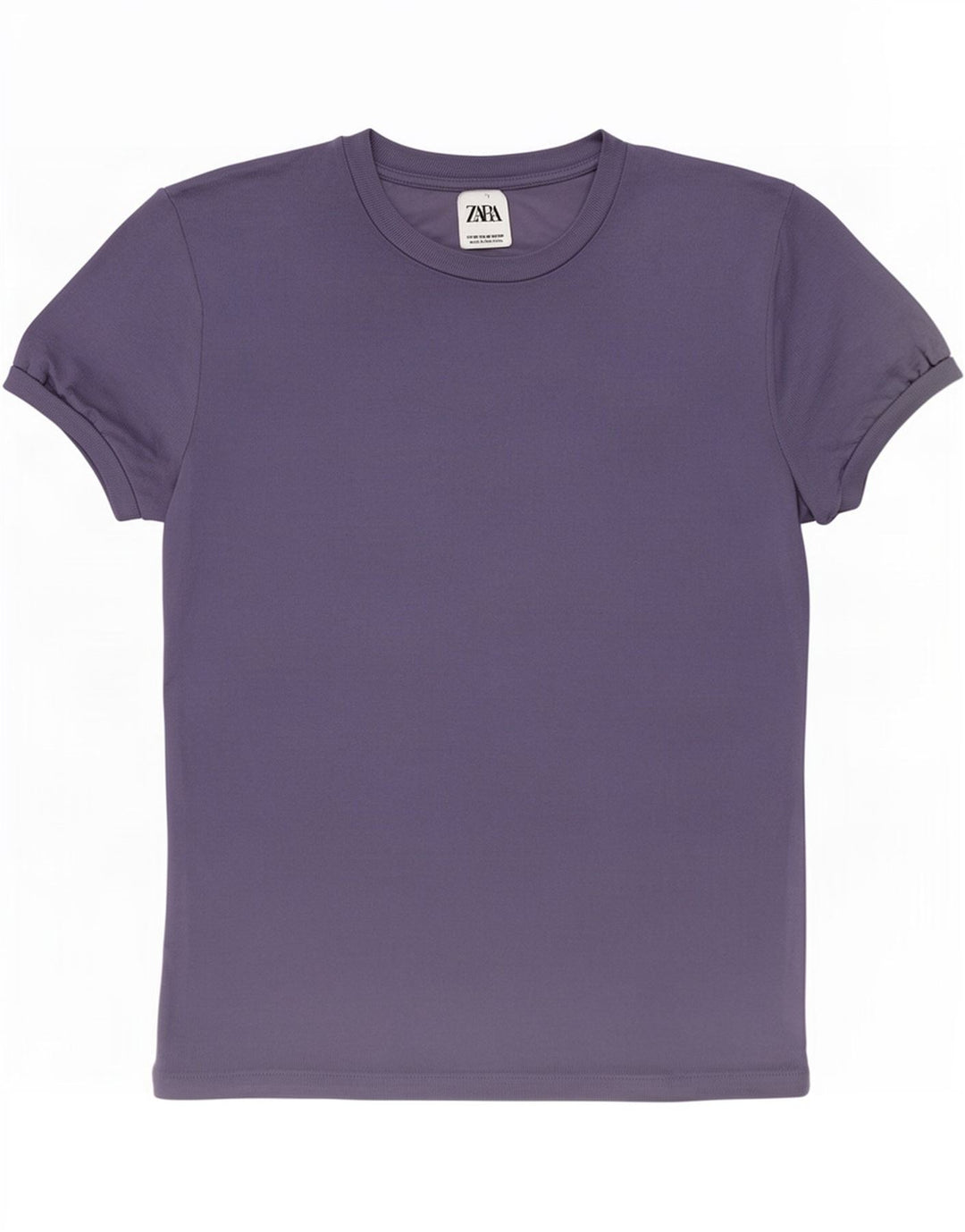 Zara Herre T-Shirt Top Medium Blue Viscose